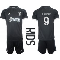 Echipament fotbal Juventus Dusan Vlahovic #9 Tricou Treilea 2023-24 pentru copii maneca scurta (+ Pantaloni scurti)